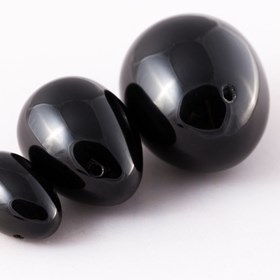 yoni egg: Black Obsidian Yoni Egg Set