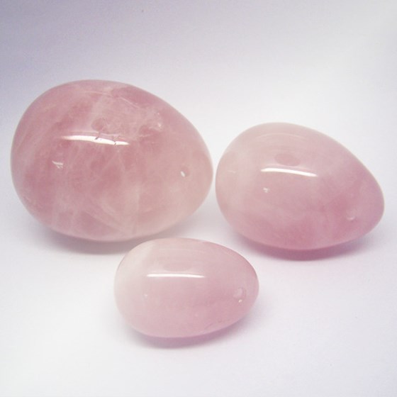 yoni egg: Rose Quartz Yoni Eggs Set