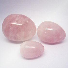 yoni egg: Rose Quartz Yoni Eggs Set